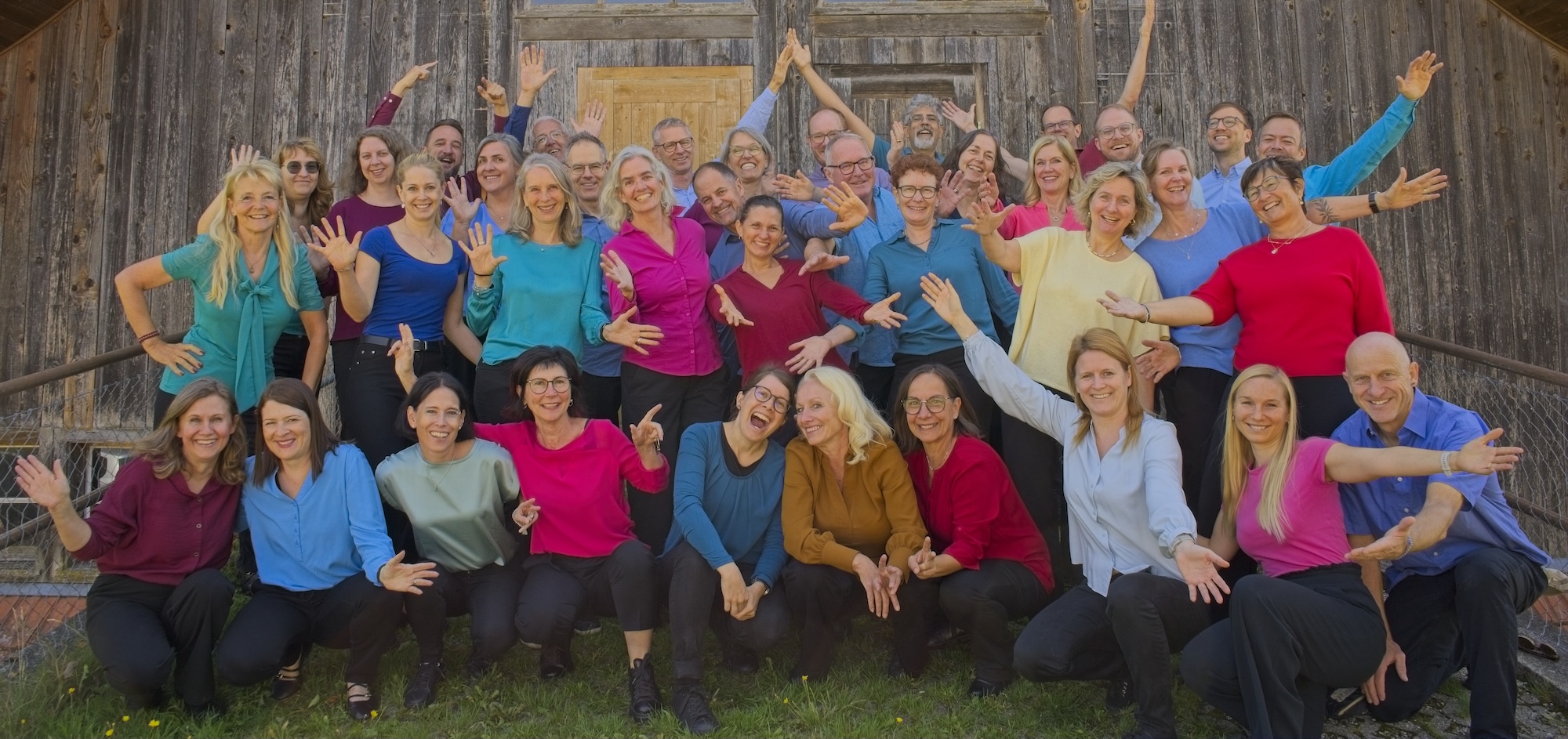 Der living people chor Ebikon — alle Sängerinnen und Sänger